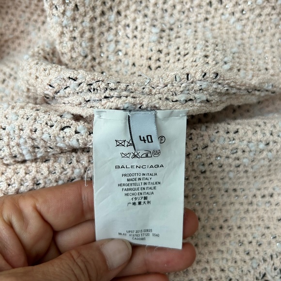 Balenciaga top. Size 40. Light pink with silver - Picture 5 of 7